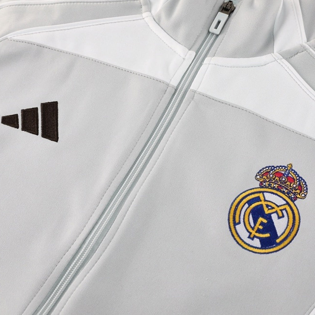 Real Madrid Home Track Jacket 2025/26 - Gray