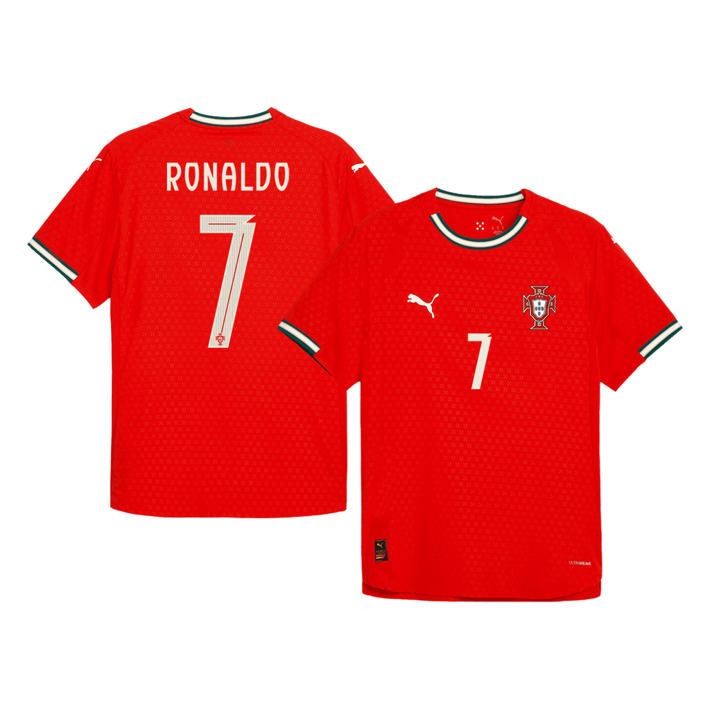 Authentic RONALDO #7 Portugal Home Soccer Jersey 2025 Red