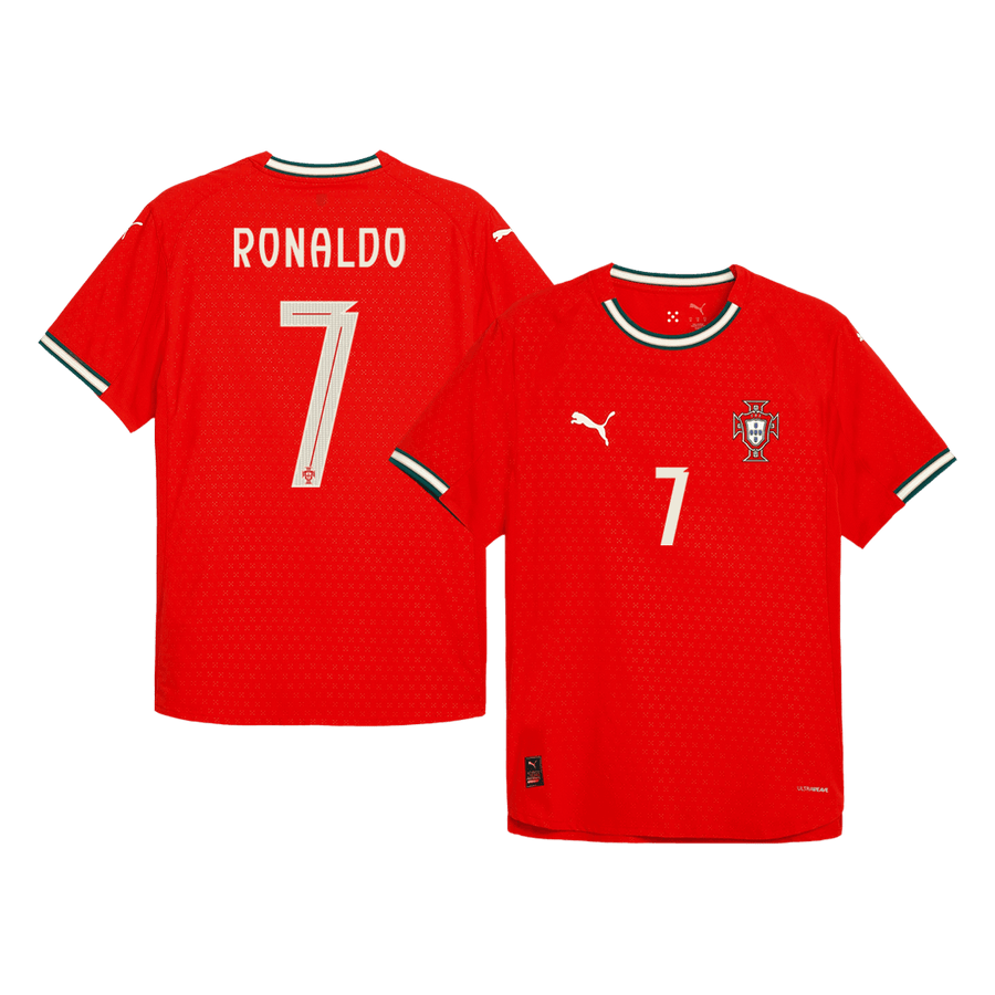 Authentic RONALDO #7 Portugal Home Soccer Jersey 2025 Red