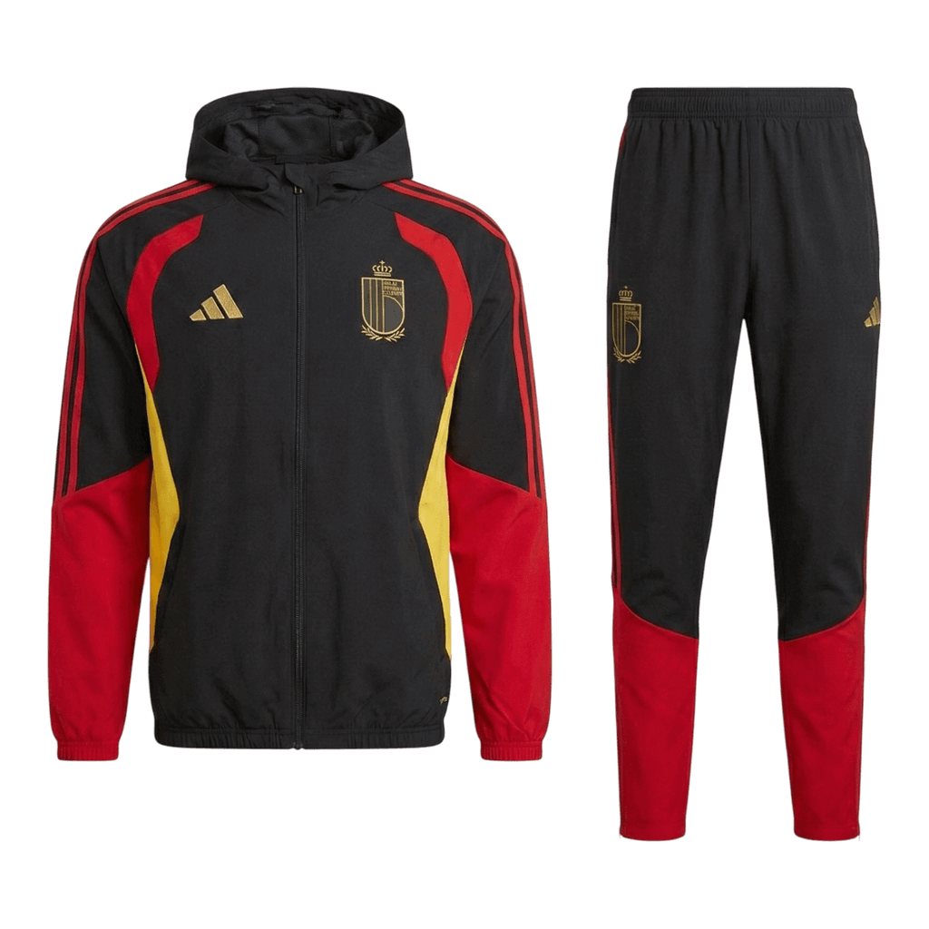 Belgium Windbreaker Hoodie Kit(Top+Pants) Black 2026