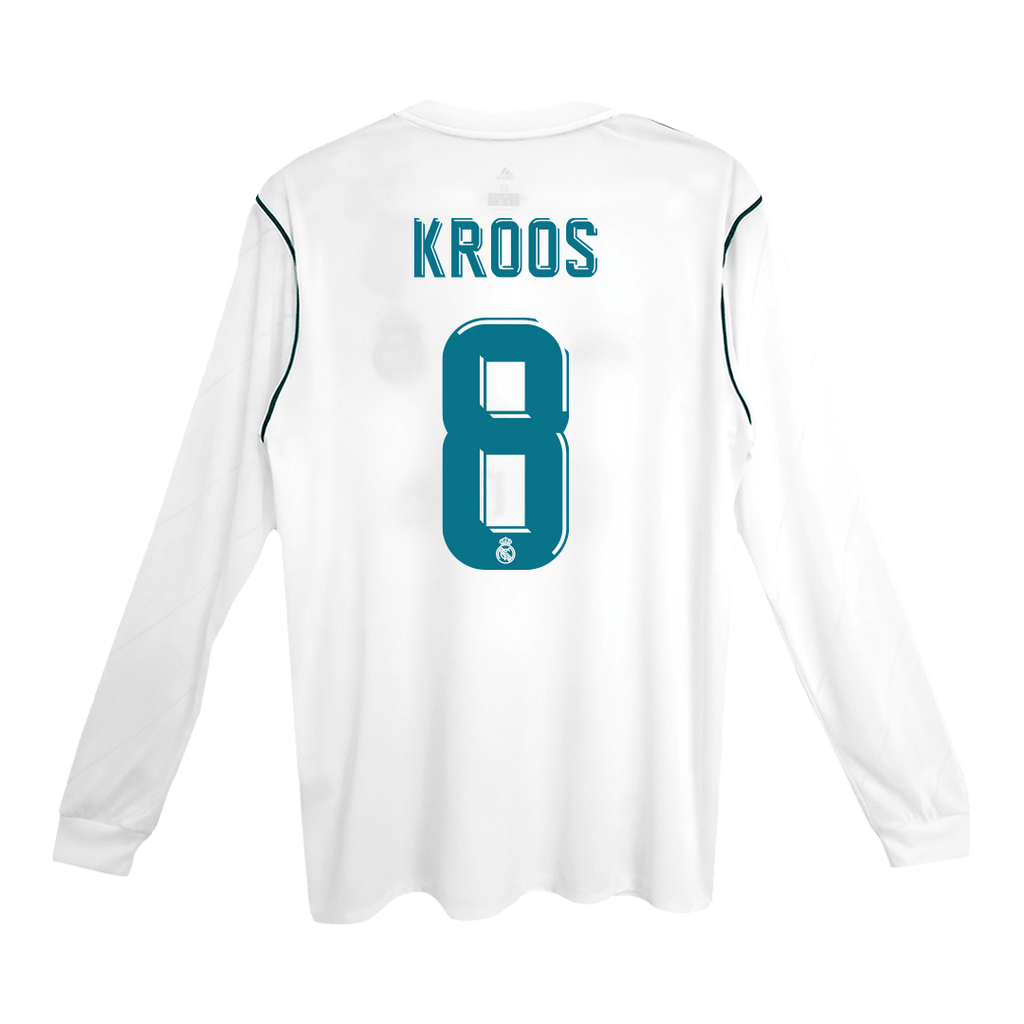 Retro Jersey KROOS #8 Real Madrid Retro Jersey Home Soccer Shirt 2017/18