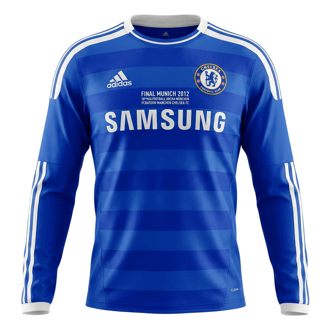 Retro Soccer Jersey Chelsea Home Long Sleeve 2011/12