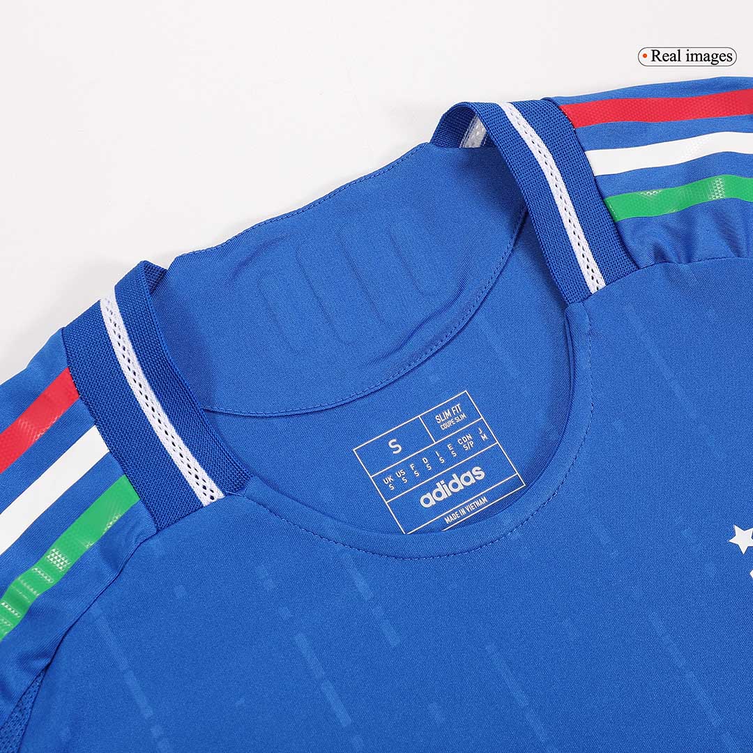 Authentic CHIESA #14 Italy Home Soccer Jersey Euro 2024