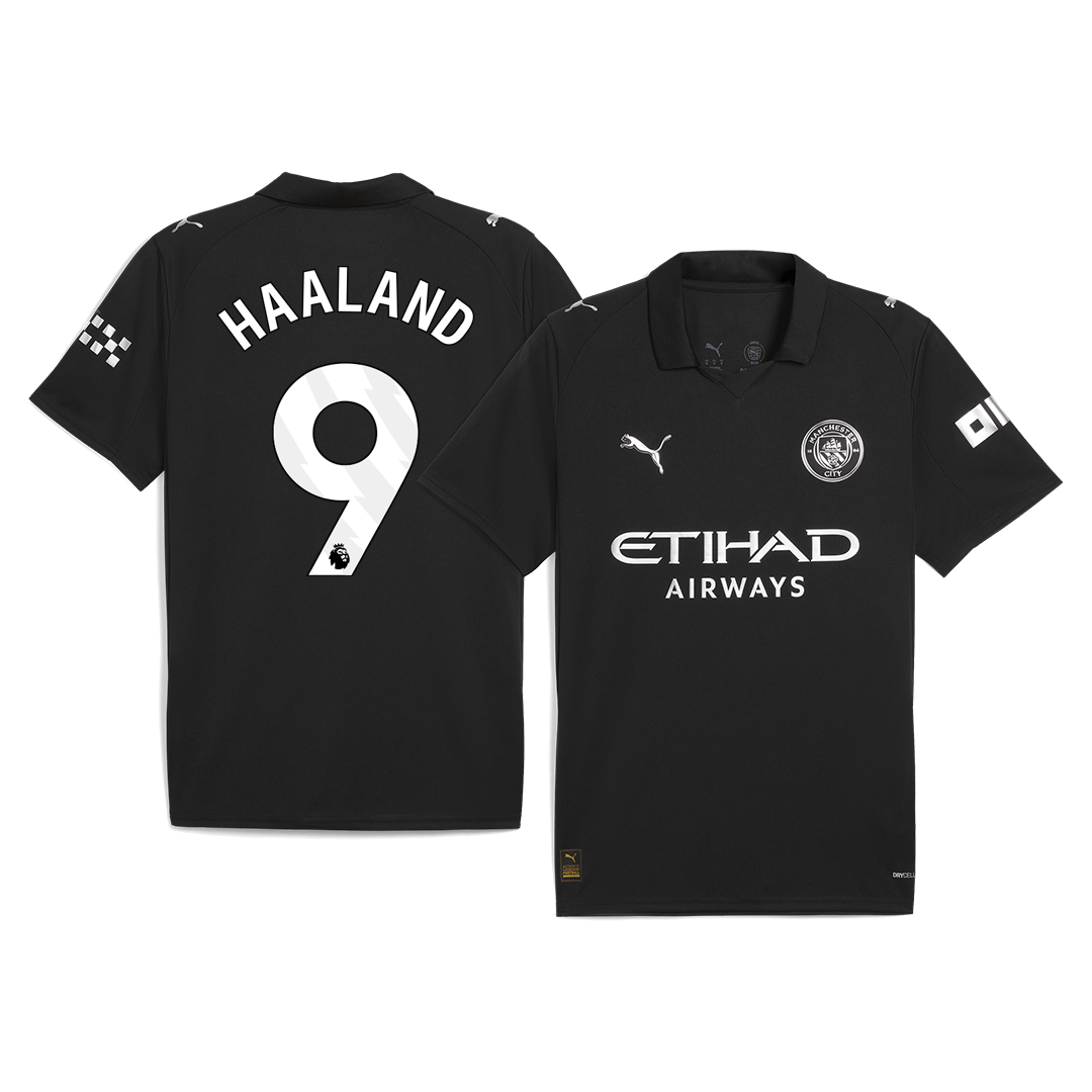 HAALAND #9 Manchester City Away Soccer Jersey 2025/26