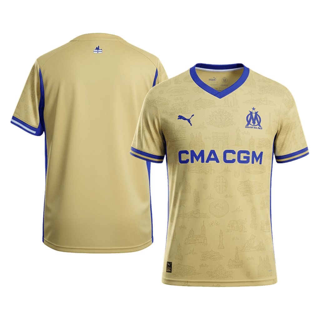 Marseille Fourth Away Soccer Jersey 2025/26