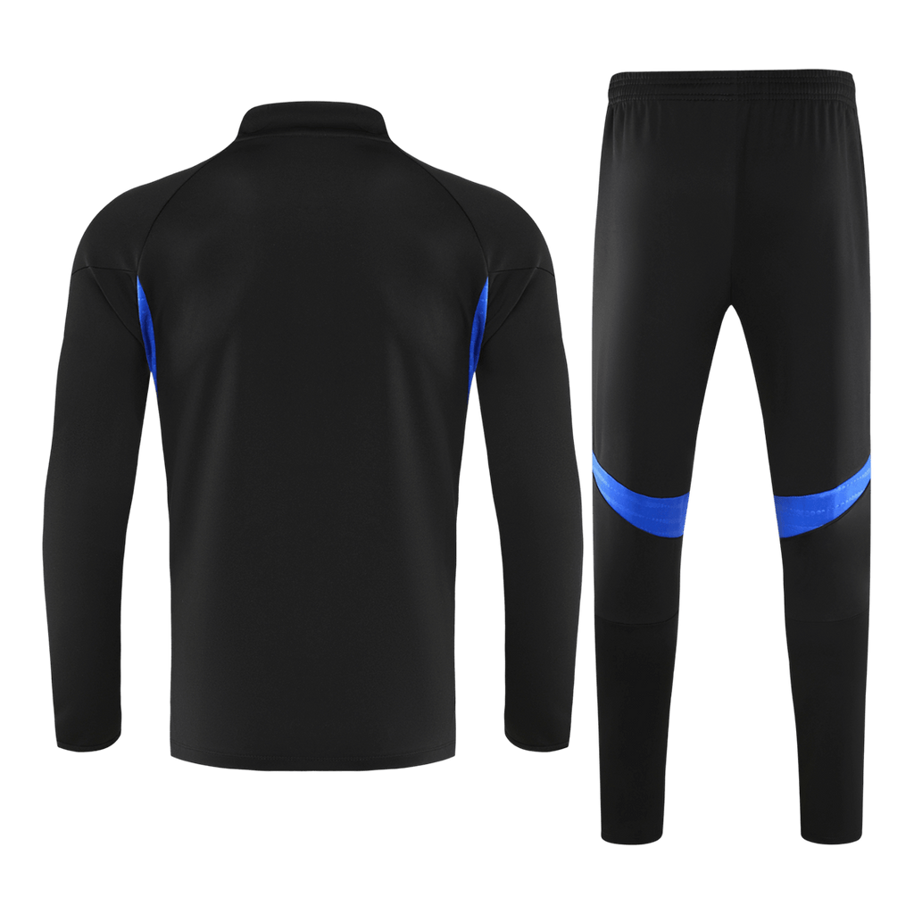 Manchester United 1/4 Zip Tracksuit 2025/26 Kids Black