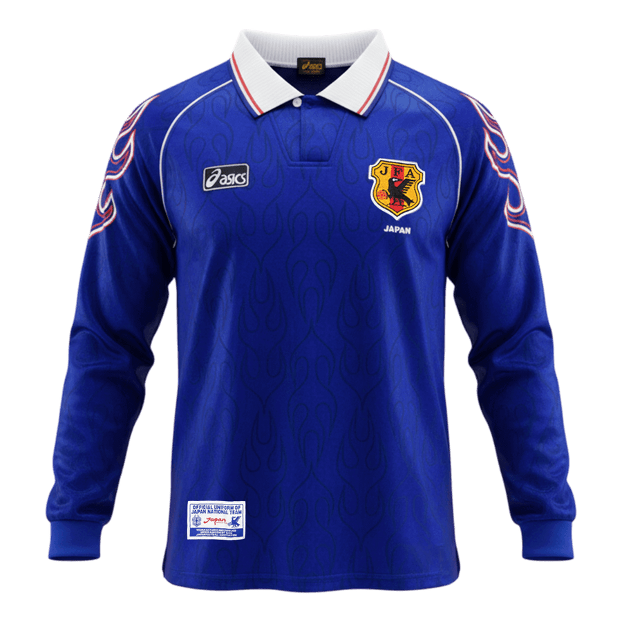 Retro Soccer Jersey Japan Home Long Sleeve 1998