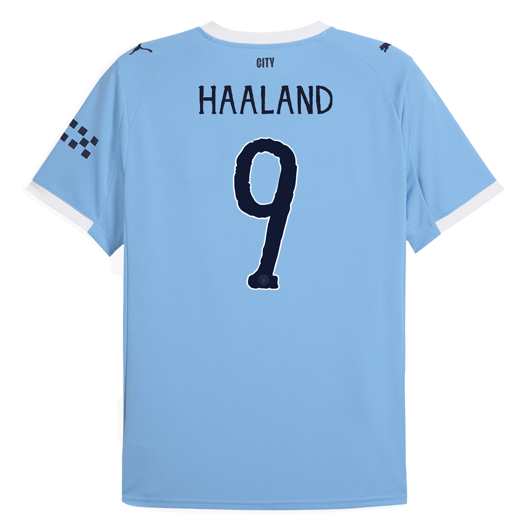 HAALAND #9 Manchester City Home Soccer Jersey 2025/26 Blue Jersey - Club World Cup