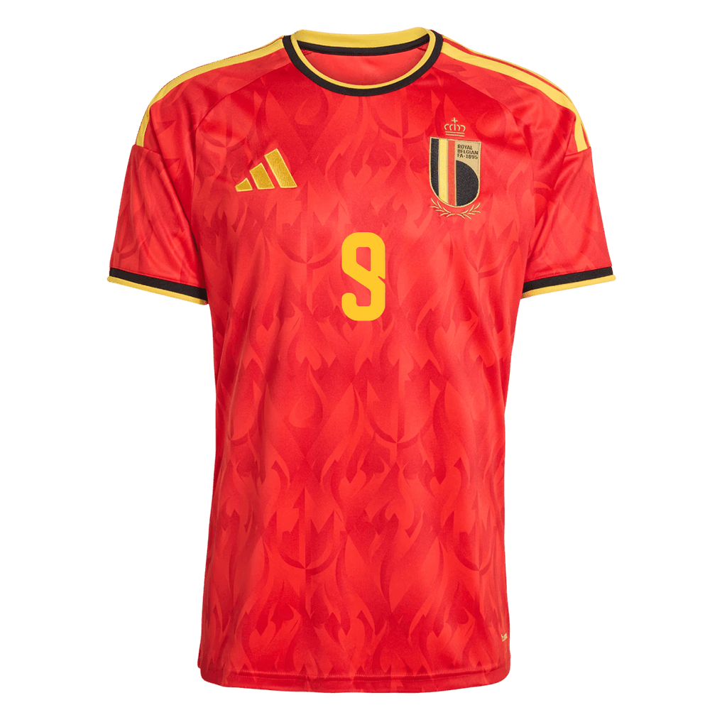 LUKAKU #9 Belgium Home Soccer Jersey World Cup 2026