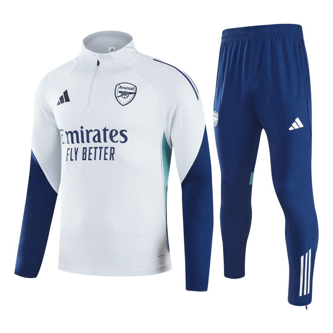 Arsenal 1/4 Zip Tracksuit 2025/26 White