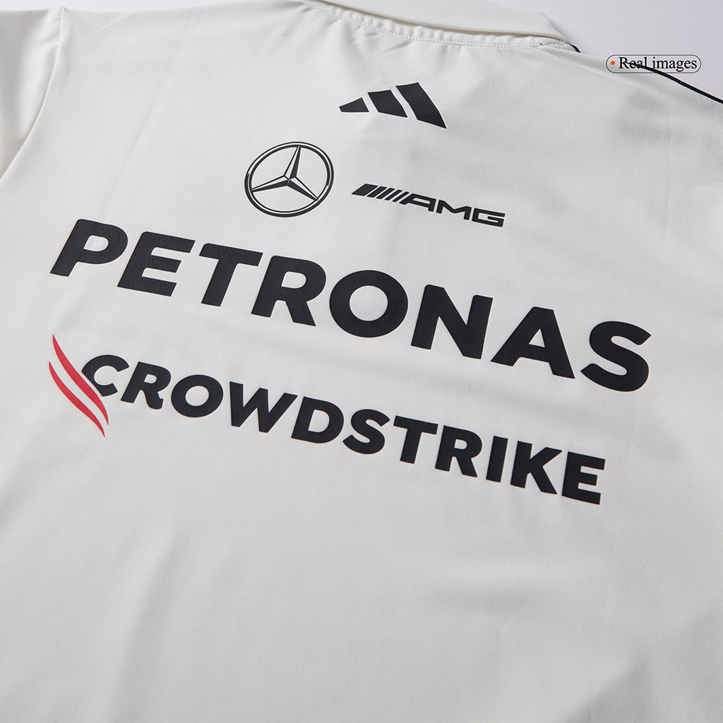 Mercedes AMG Petronas F1 2025 Team Polo White
