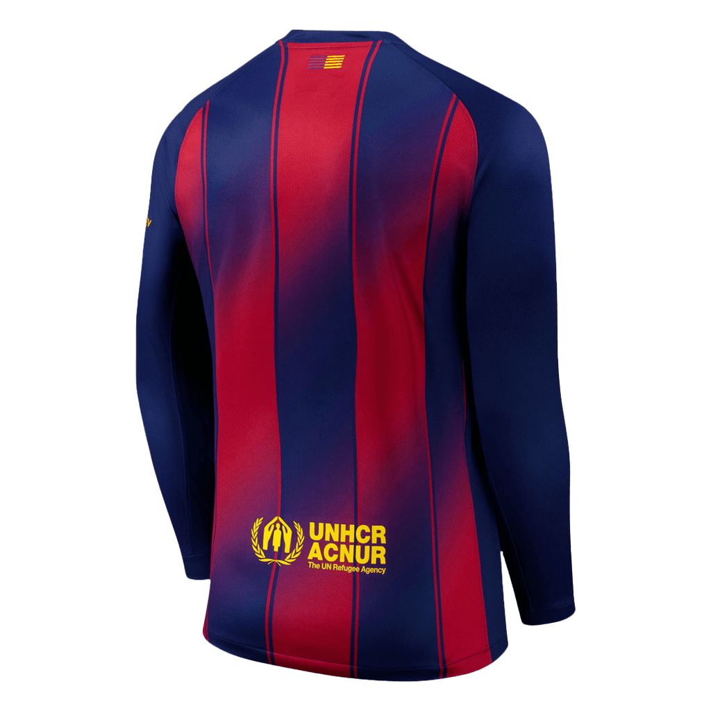Barcelona Home Long Sleeve Soccer Jersey 2025/26