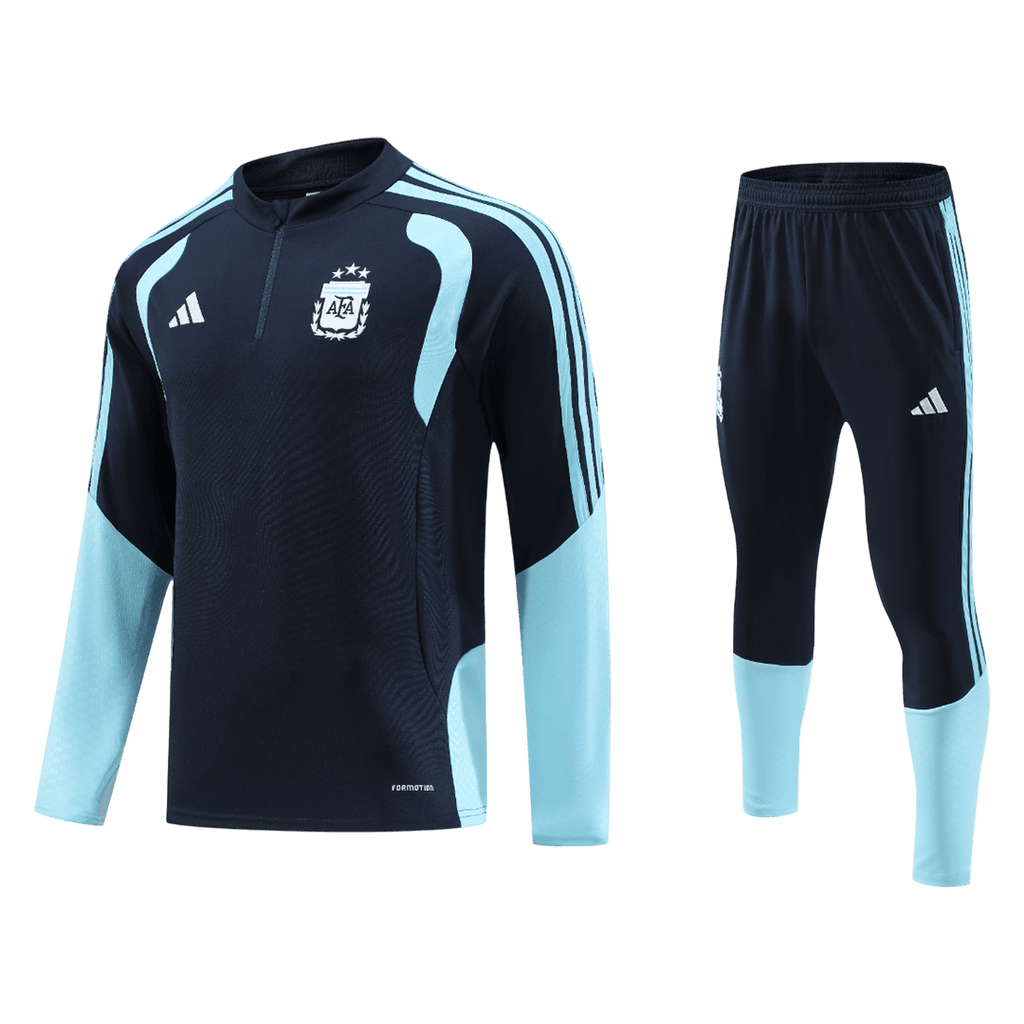 Argentina 1/4 Zip Tracksuit 2026 Kids Navy