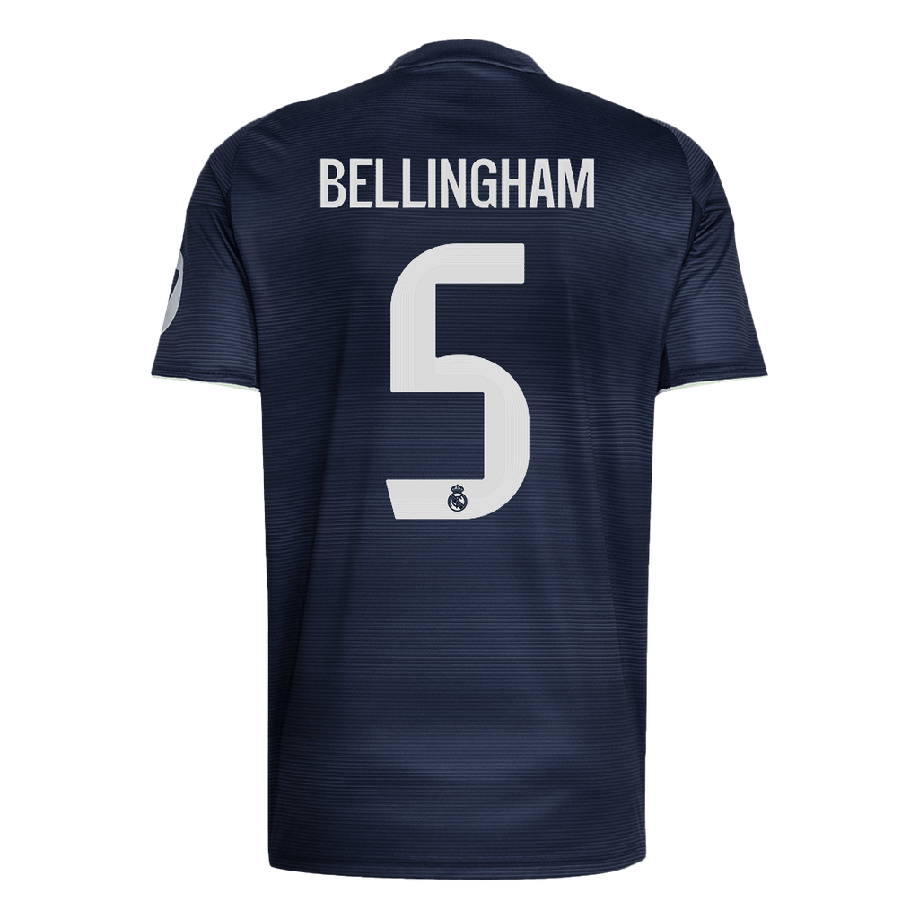 BELLINGHAM #5 Real Madrid Away Soccer Jersey 2025/26