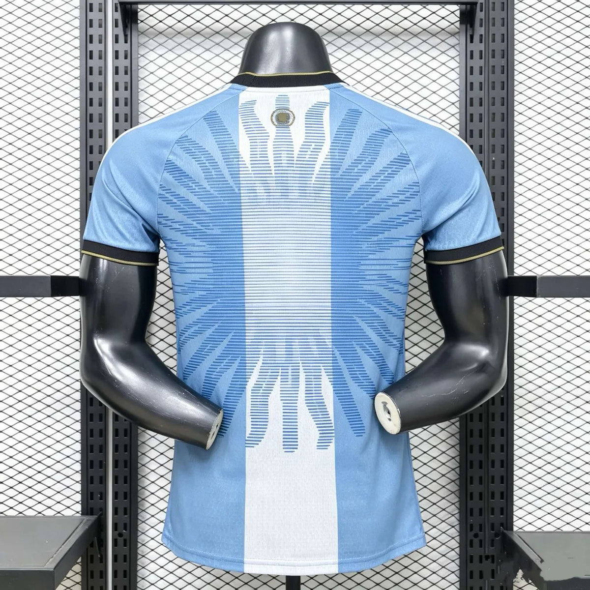Argentina National Team 2026 Farewell Special Gold Foil Jersey back view