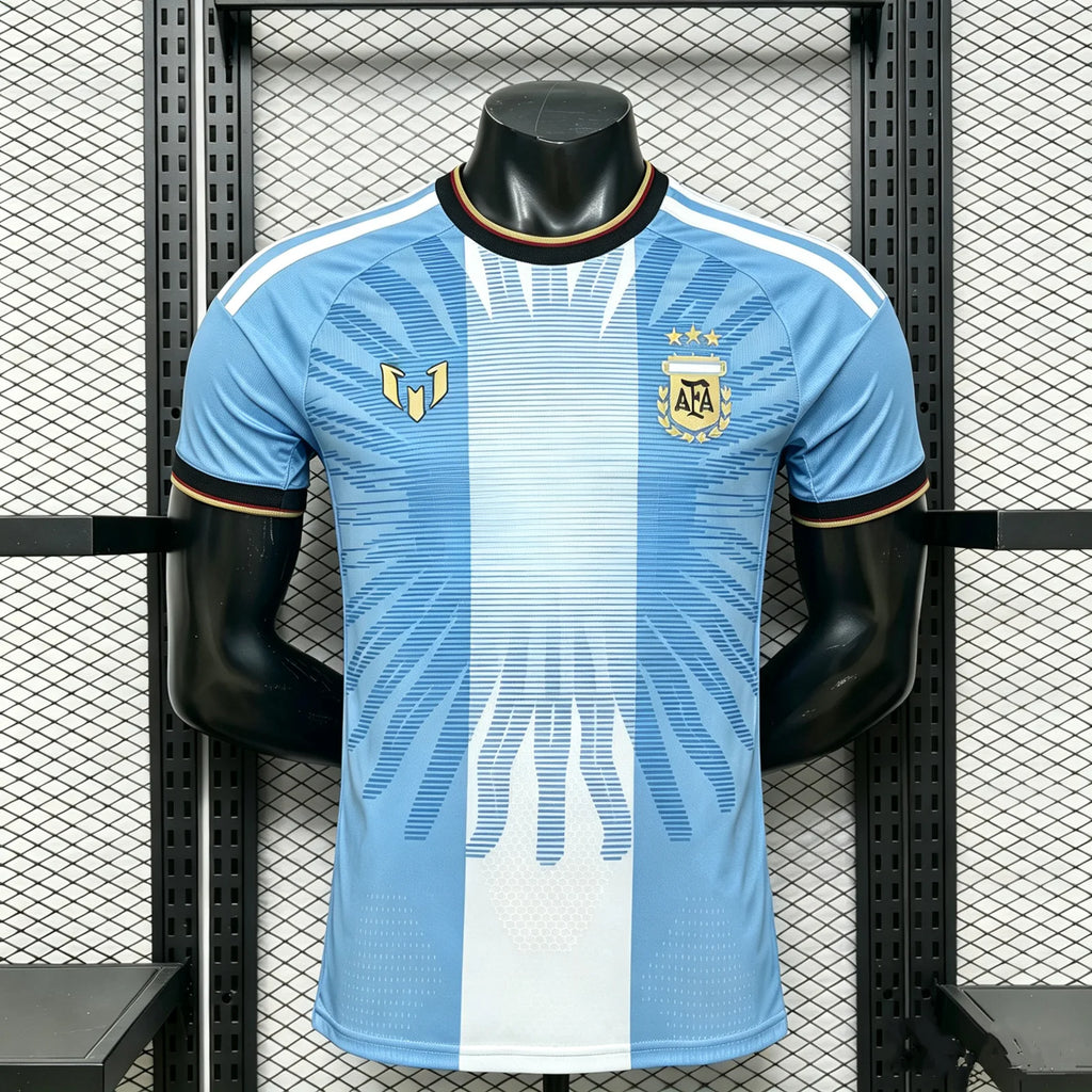 Argentina National Team 2026 Farewell Special Gold Foil Jersey front view