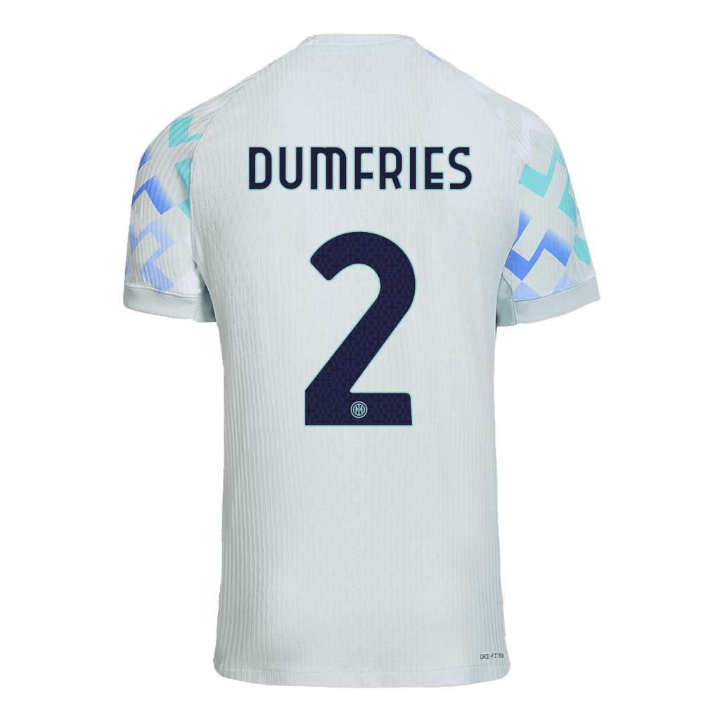 DUMFRIES #2 Inter Milan Away Authentic Soccer Jersey 2025/26