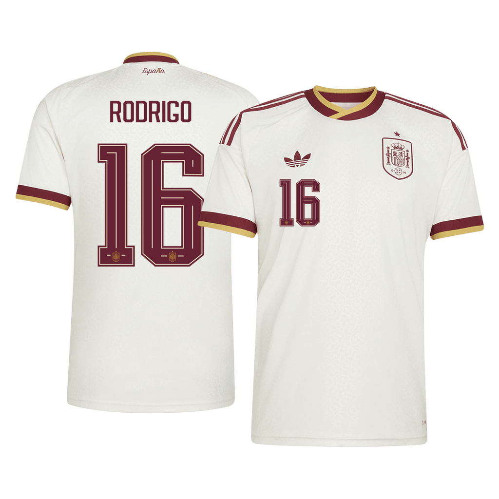 RODRIGO #16 Spain Away Soccer Jersey World Cup 2026
