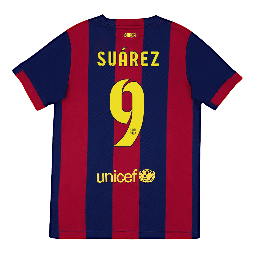 Retro SU¨￠REZ #9 2014/15 Barcelona Home Soccer Jersey