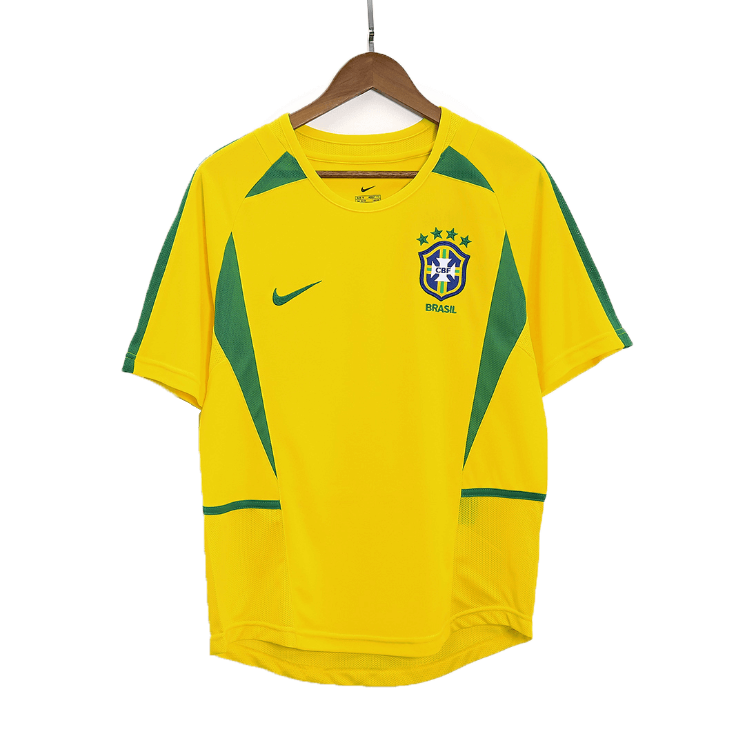 Retro 2002/03 Brazil Home Soccer Jersey