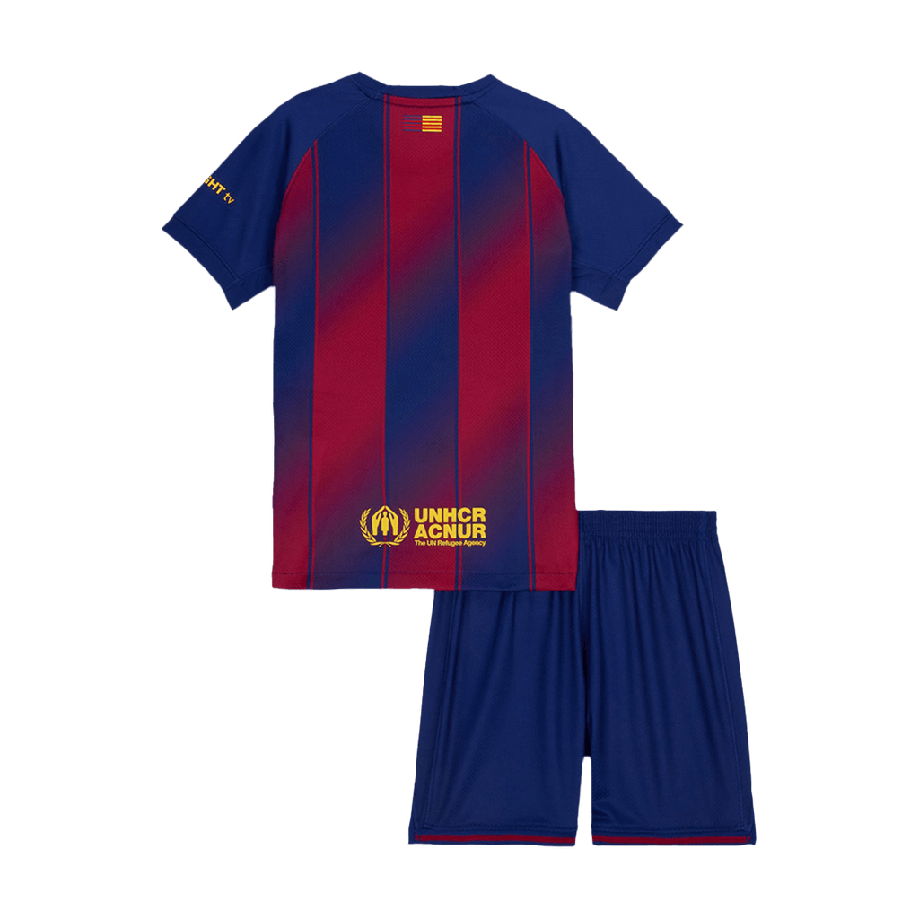 Barcelona Home Kids Soccer Jerseys Kit 2025/26