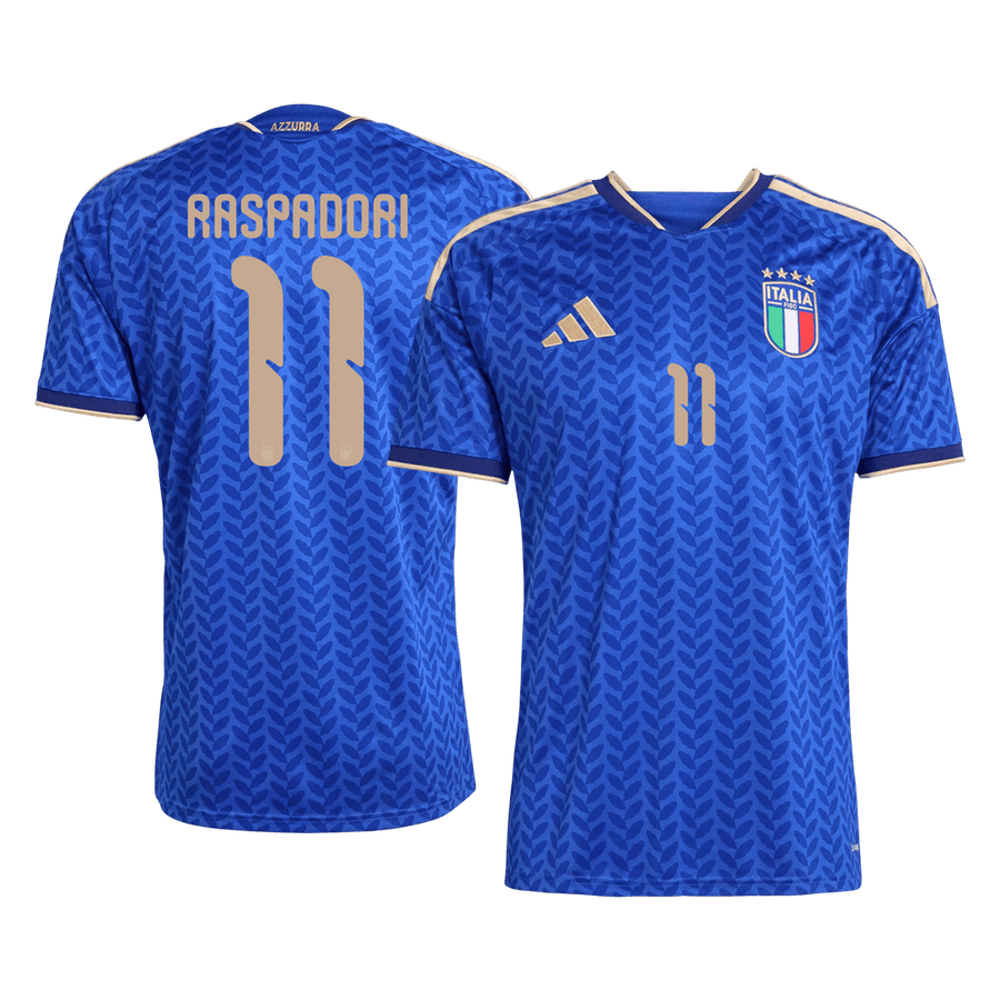 RASPADORI #11 Italy Home Soccer Jersey World Cup 2026