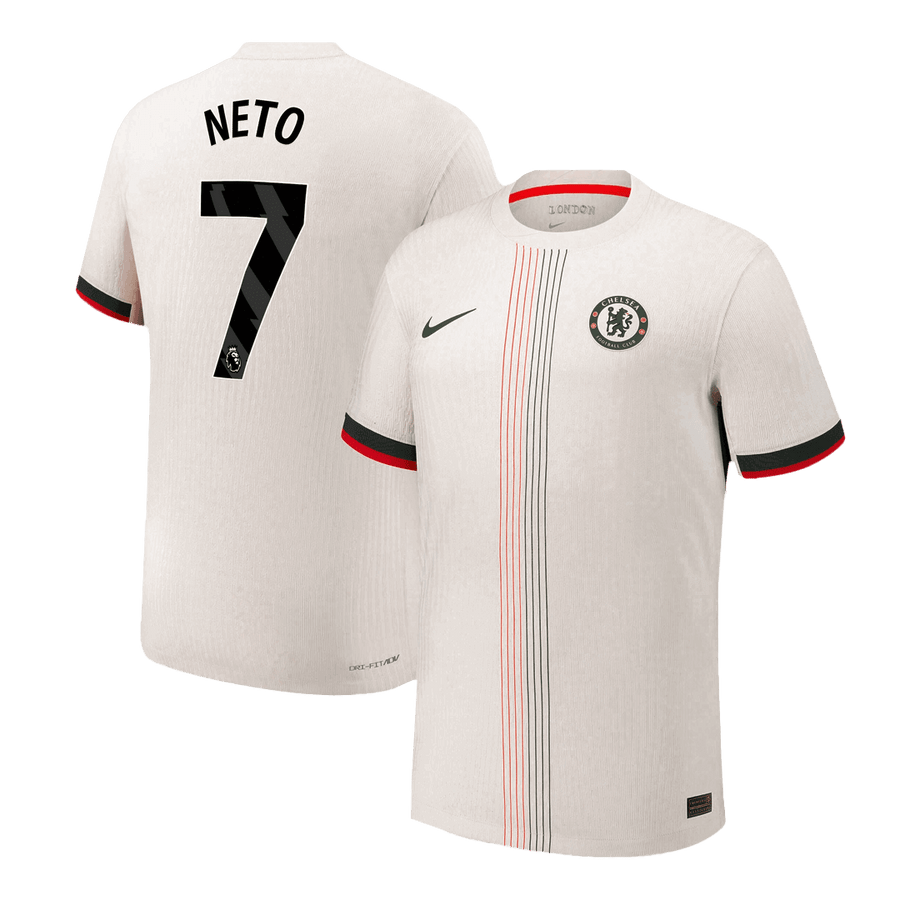 NETO #7 Chelsea Away Authentic Soccer Jersey 2025/26