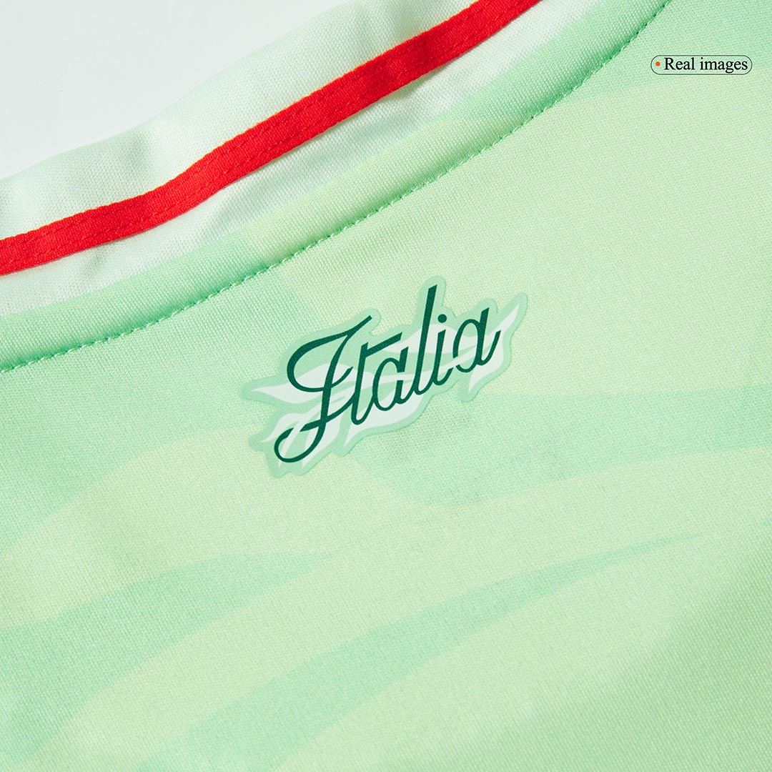 Men's Italy Away Soccer Jersey 2025 Green - Women's Euro