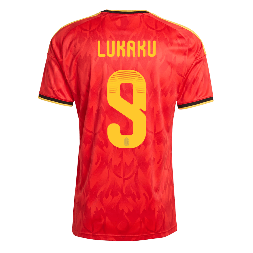 LUKAKU #9 Belgium Home Soccer Jersey World Cup 2026