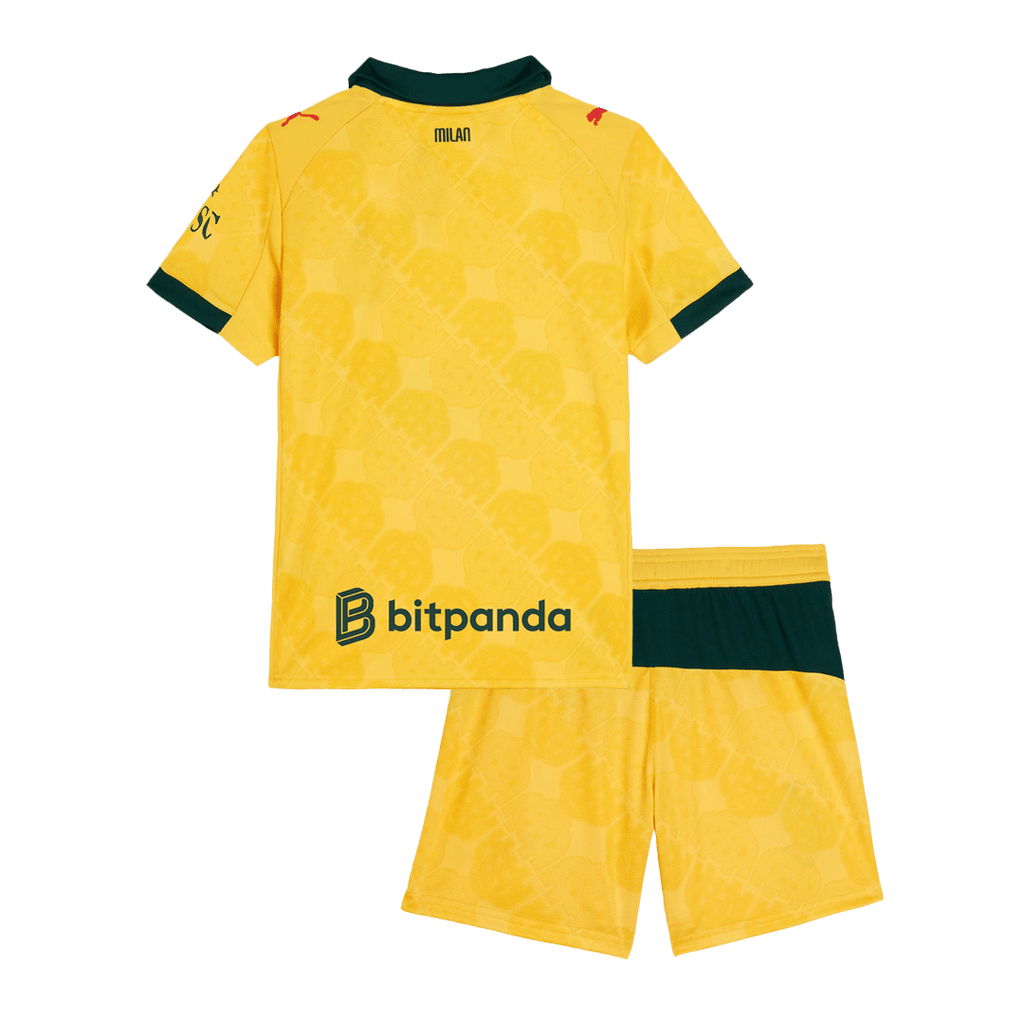 AC Milan Third Away Kids Soccer Jerseys Kit 2025/26