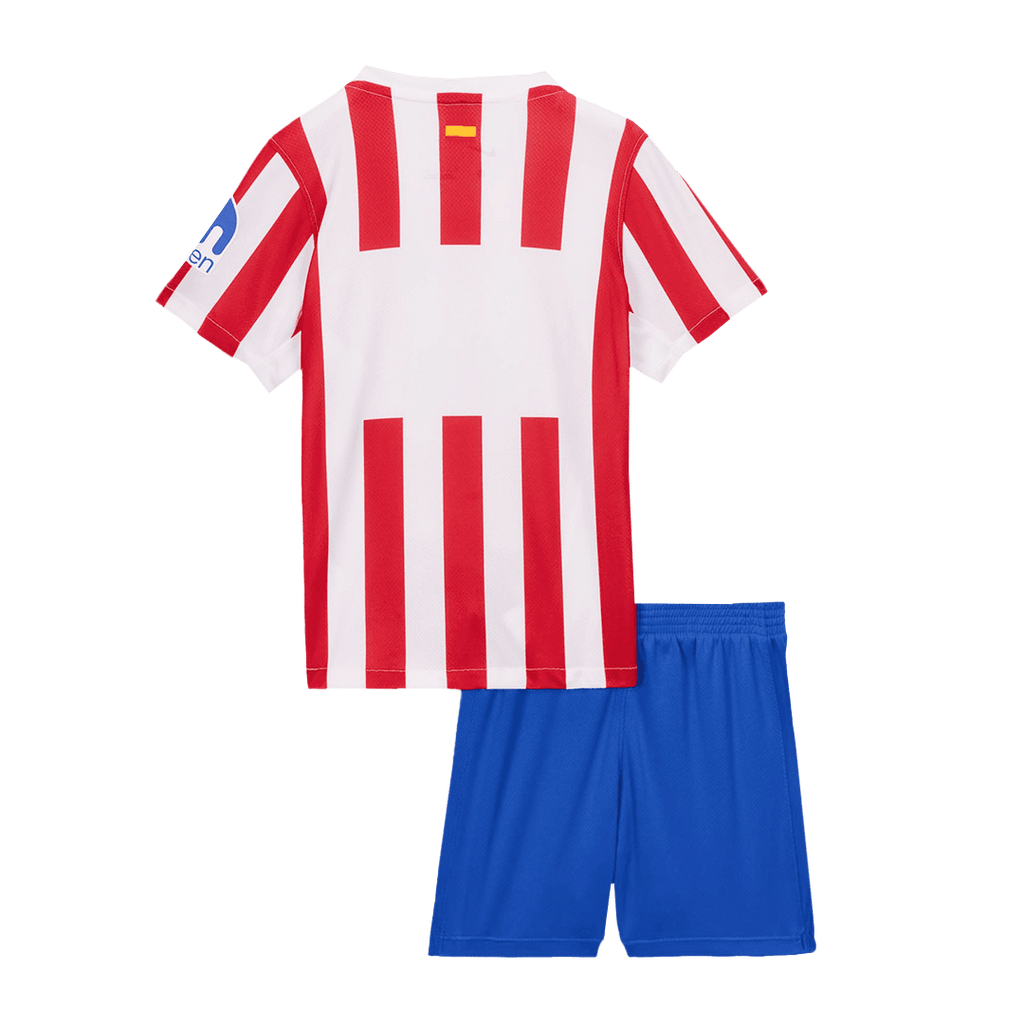 Atletico Madrid Home Kids Soccer Jerseys Kit 2025/26
