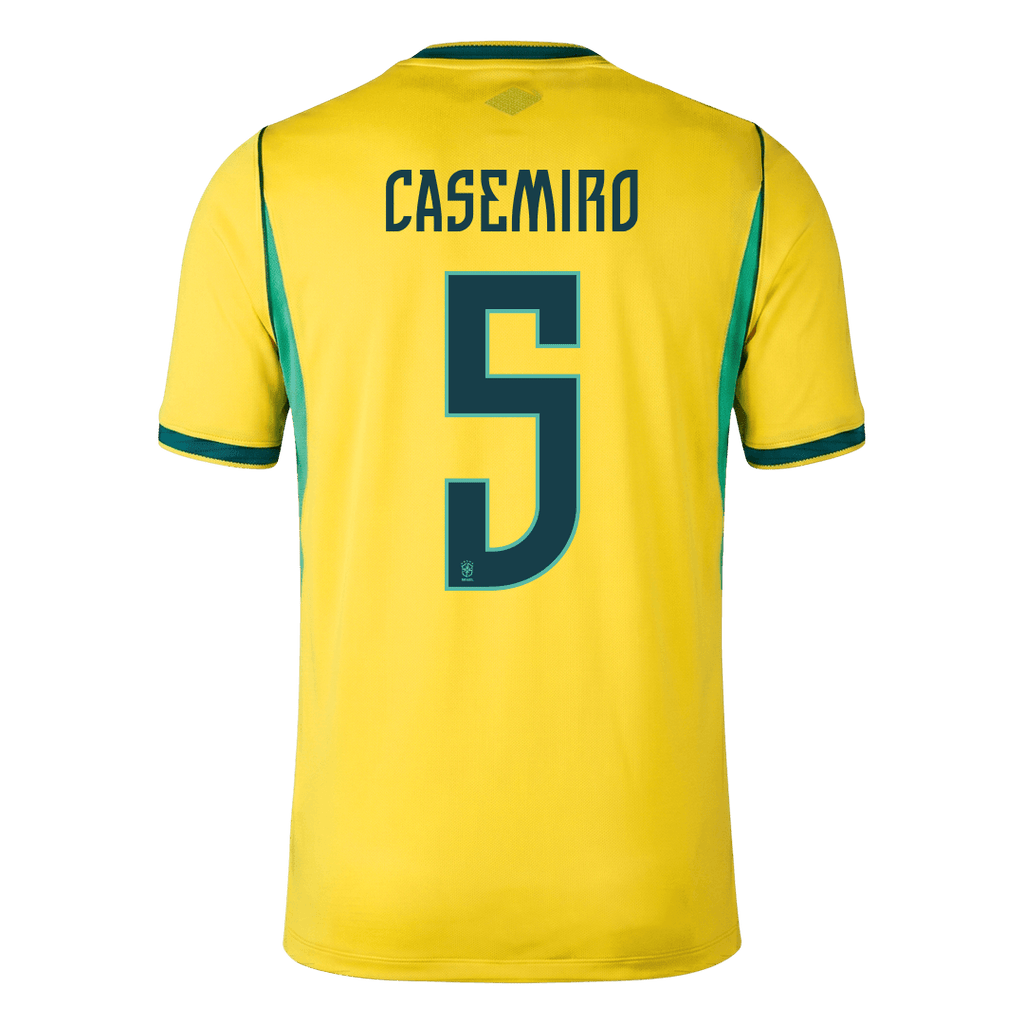 CASEMIRO #5 Brazil Home Soccer Jersey World Cup 2026