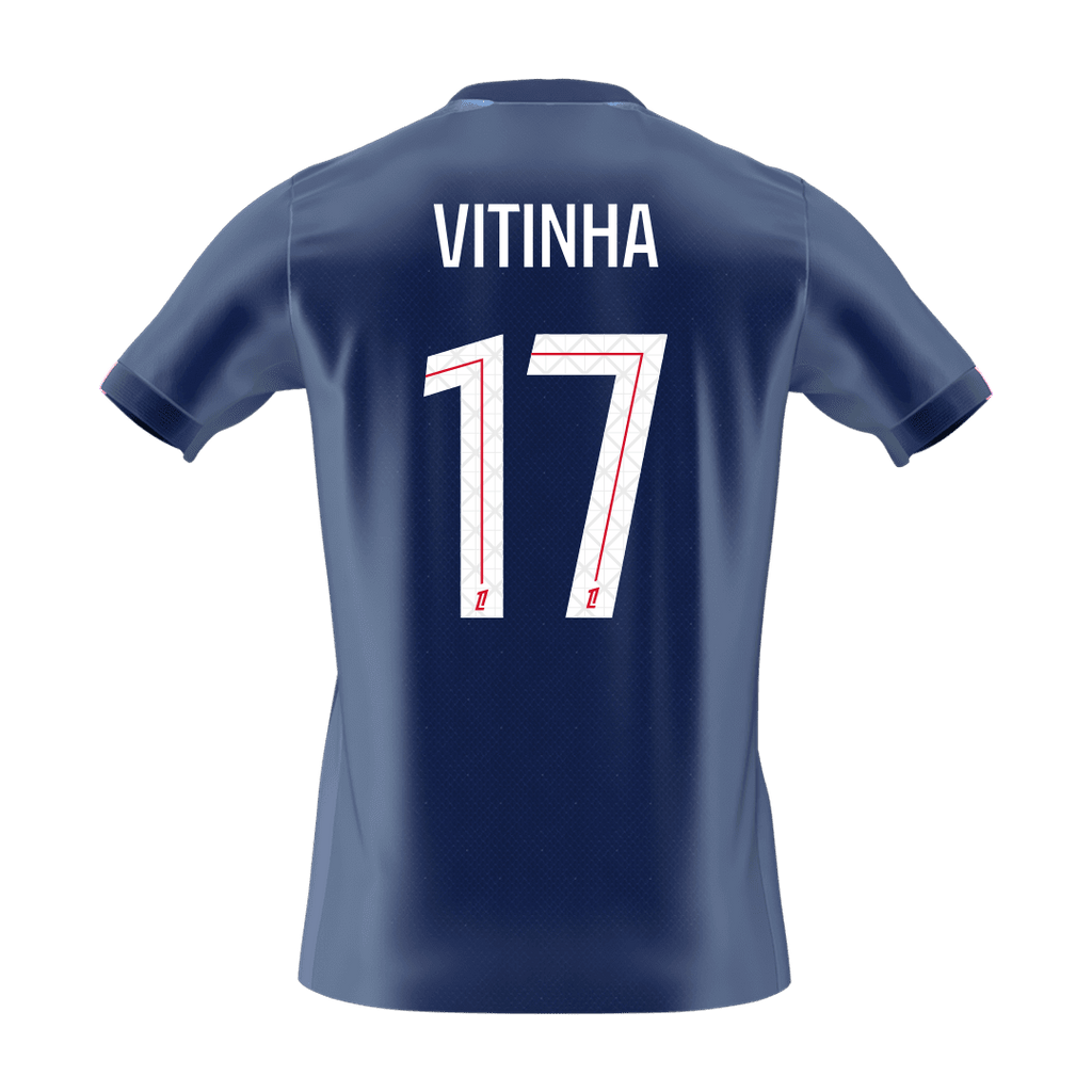 VITINHA #17 PSG Home Soccer Jersey 2025/26