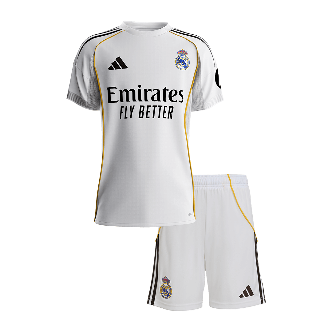 Real Madrid Home Free Kids Jerseys Kit 25/26