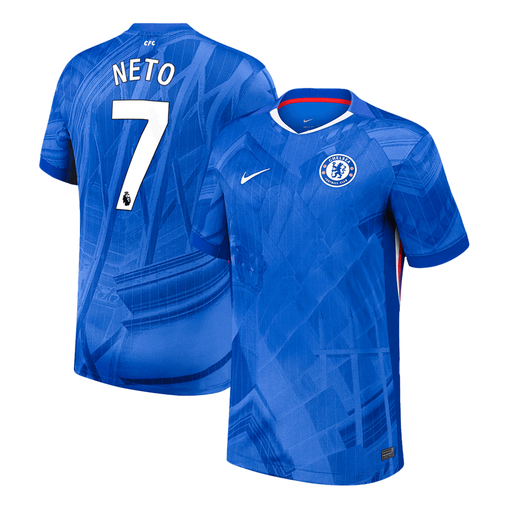NETO #7 Chelsea Home Soccer Jersey 2025/26