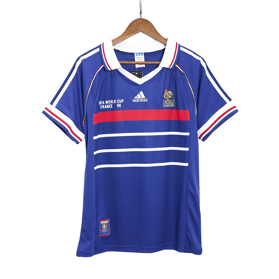 Retro 1998 France World Cup Home Soccer Jersey