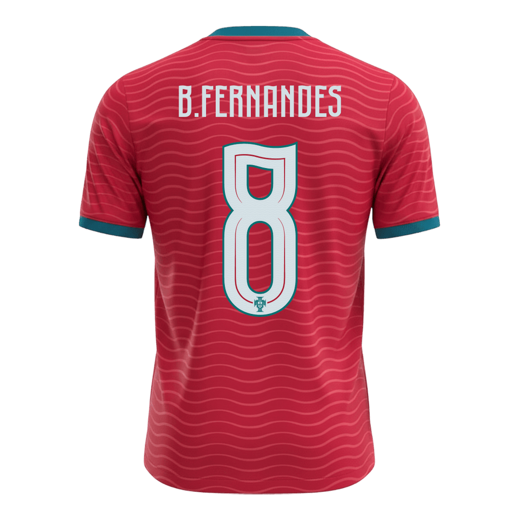 B.FERNANDES #8 Portugal Home Soccer Jersey World Cup 2026