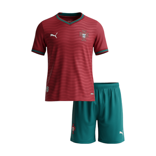Kids Portugal Home Soccer Kits World Cup 2026
