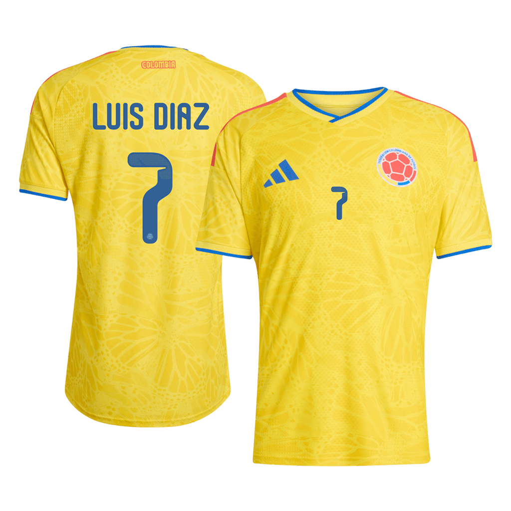 LUIS DíAZ #7 Colombia Home Player Version Jersey World Cup 2026