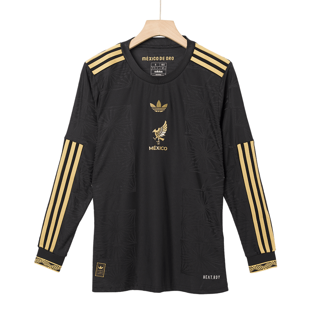 Mexico Third Away Long Sleeve Authentic Jerseys Kit 2025 - Gold Cup