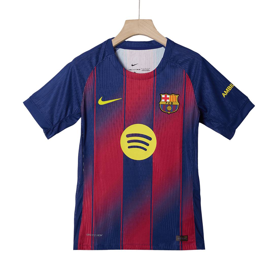 RAPHINHA #11 Barcelona Home Authentic Soccer Jersey 2025/26 - UCL