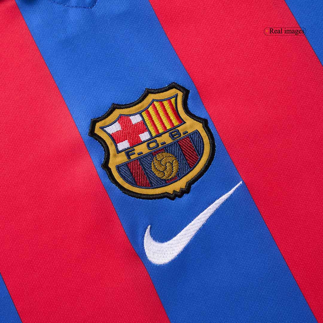 Retro Jersey XAVI #6 Barcelona Retro Jersey Home Soccer Shirt 2001/02