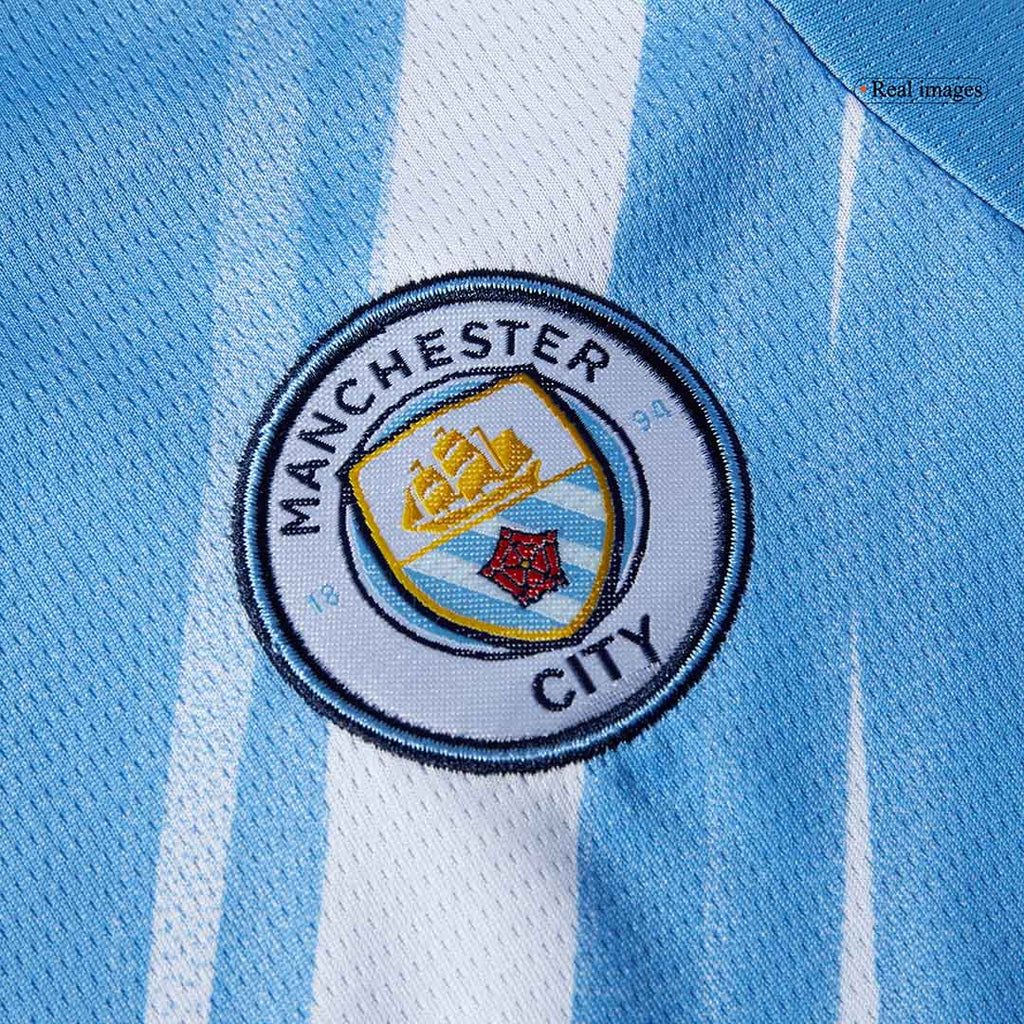 Manchester City Home Kids Soccer Jerseys Kit 2025/26