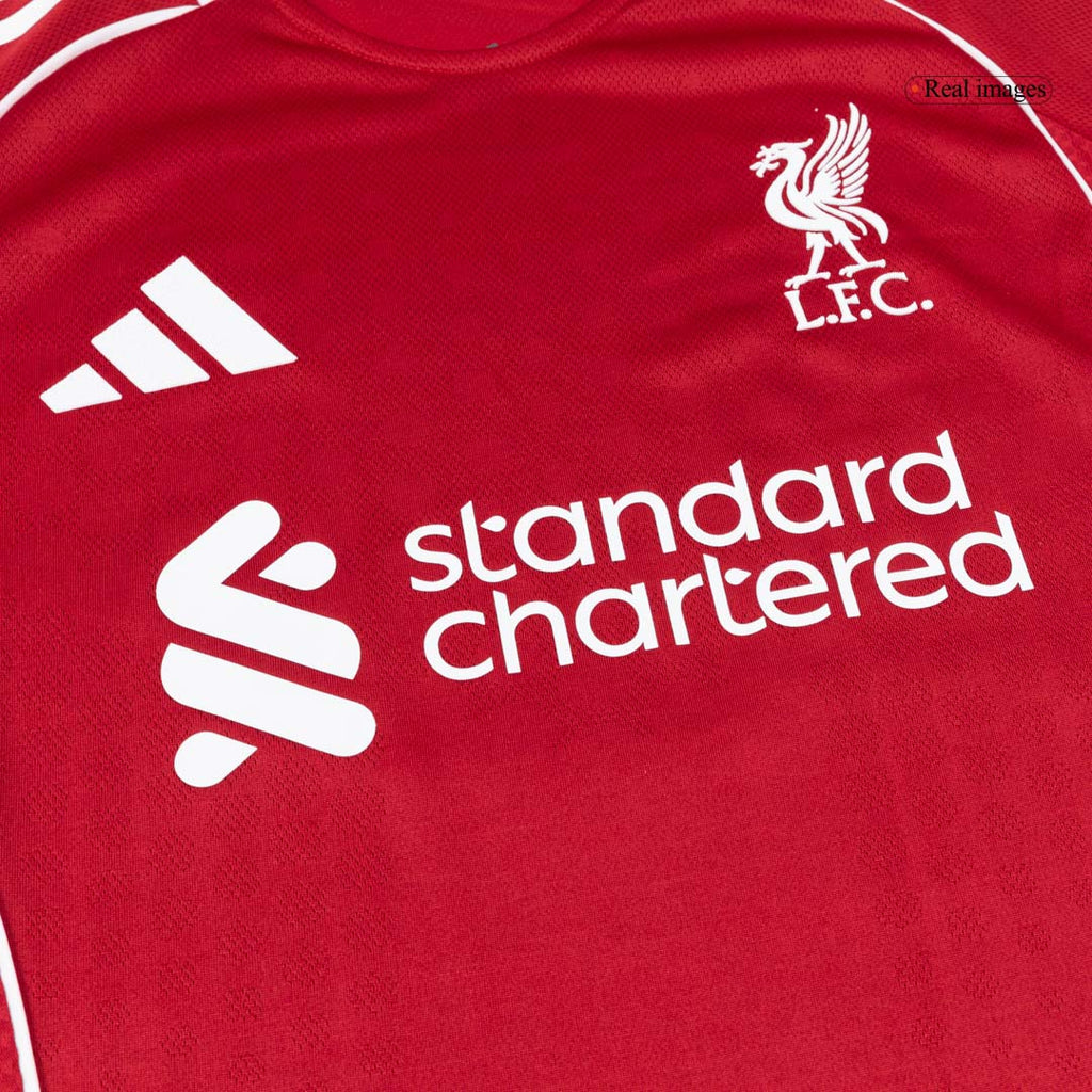 ISAK #9 Liverpool Home Authentic Soccer Jersey 2025/26