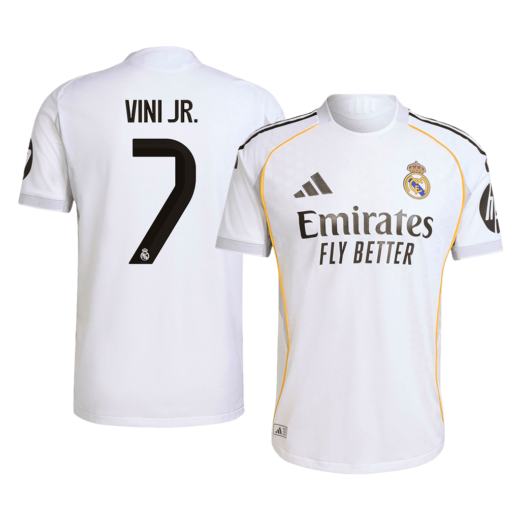 Authentic VINI JR. #7 Soccer Jersey Real Madrid Home Shirt 2025/26
