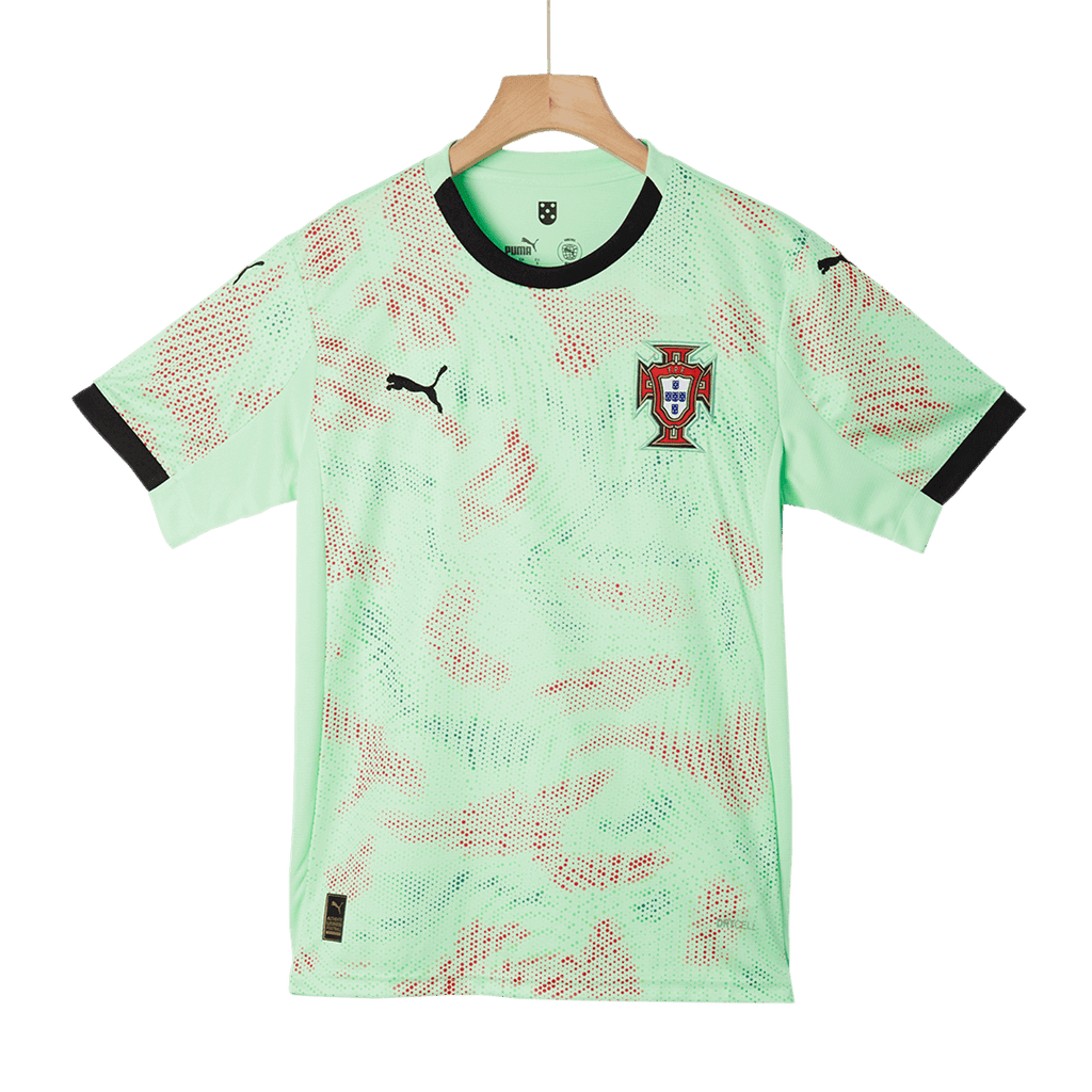 Men's Portugal Away Soccer Jersey 2025 Green - Women's Euro