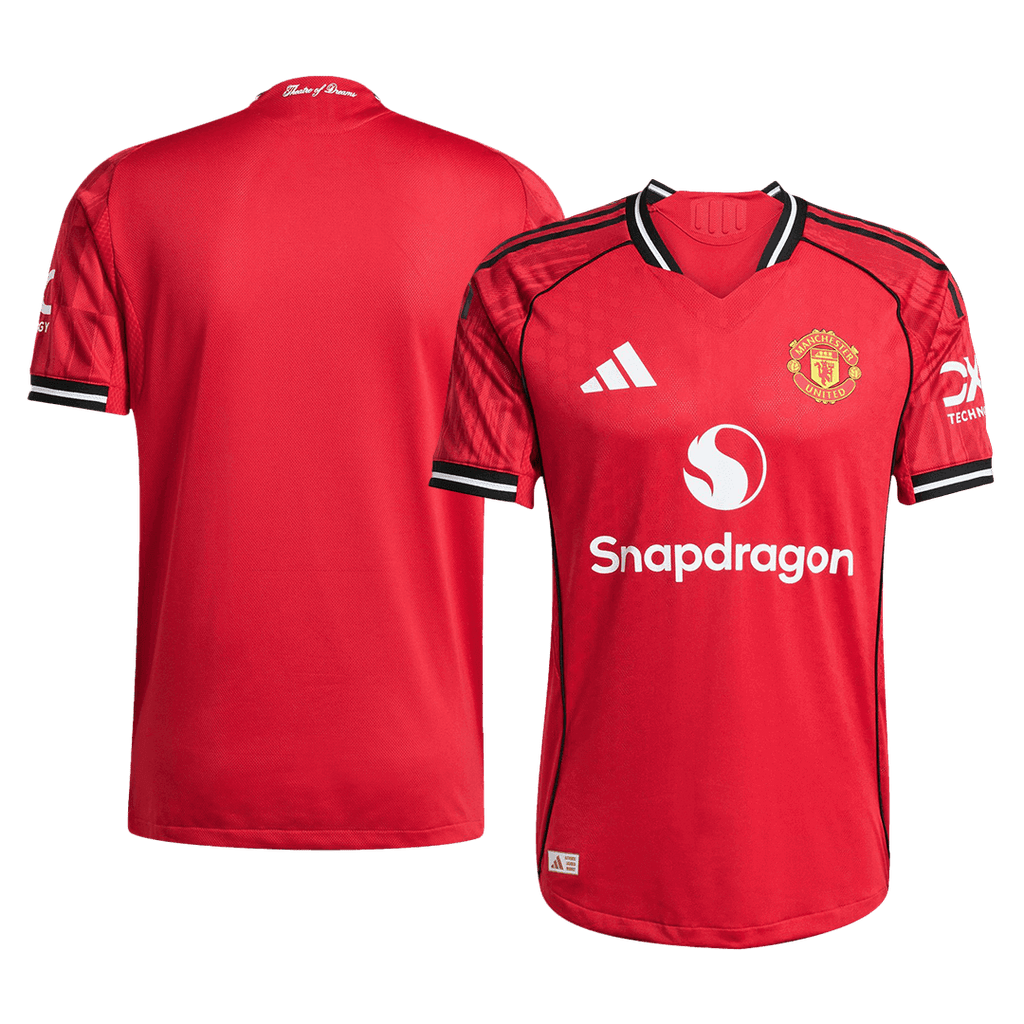 Manchester United Home Authentic Soccer Jersey 2025/26 Red