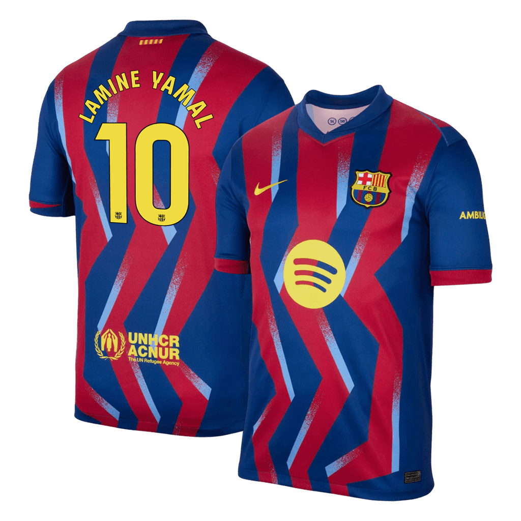 LAMINE YAMAL #10 Barcelona Fourth Away Soccer Jersey 2025/26