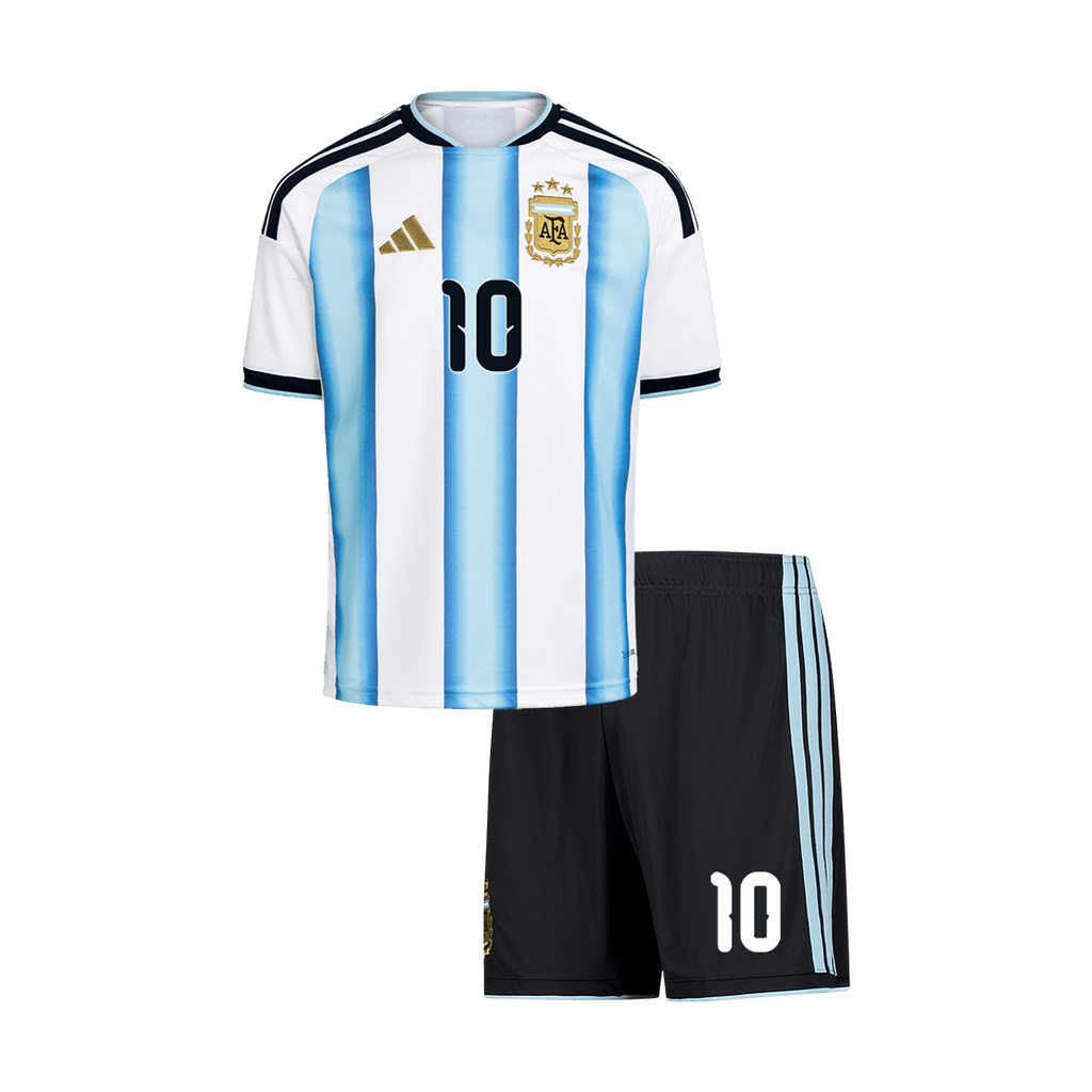 MESSI #10 Argentina Home World Cup Kids Soccer Jerseys Kit 2026