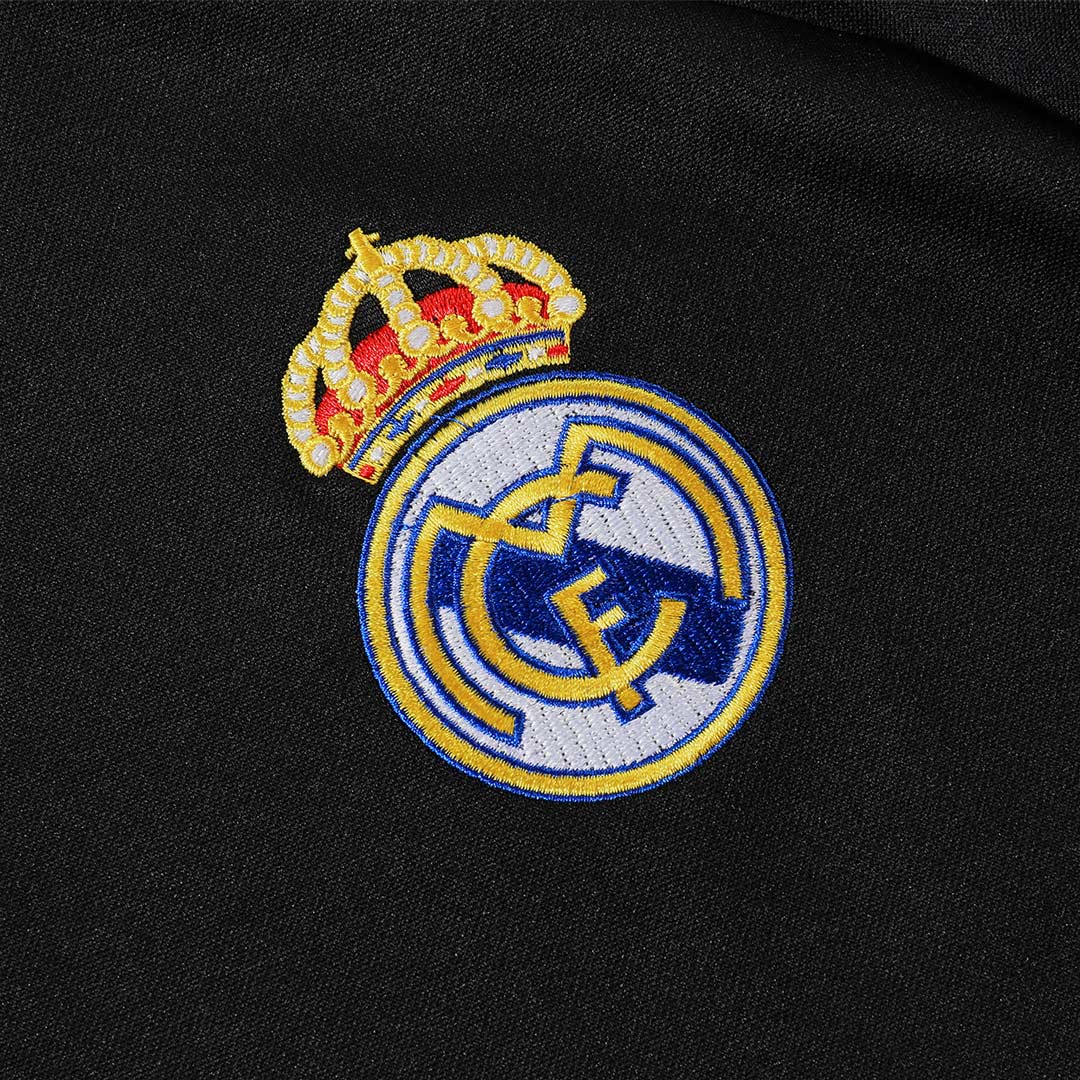 Real Madrid 1/4 Zip Tracksuit 2025/26 Kids Black